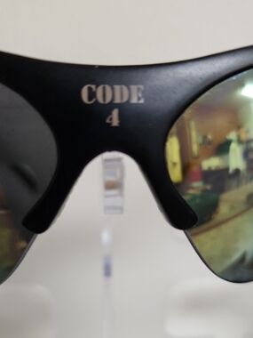 CODE 4 Black Polarized Sports Sunglasses